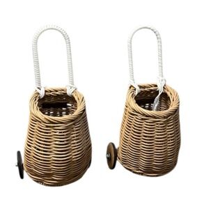 NEW Olli Ella Hand-Woven Miniature From Natural Rattan